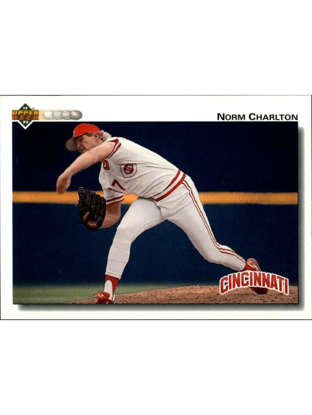 Norm Charlton 1992 Upper Deck MLB #677 Baseball Card Cincinnati Reds